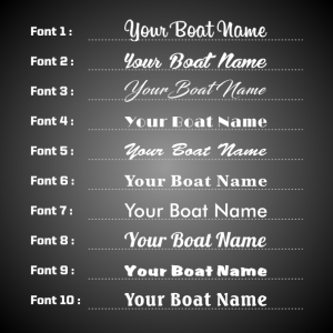 Boat Name Sticker Set Boat Name Sticker Set